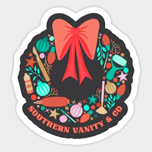 Southern Vanity Holiday Sticker